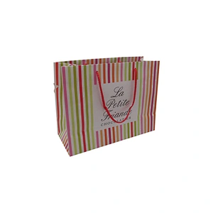 Eco-Friendly Wholesale Customized Logo Shopping Paper Bags with Handles