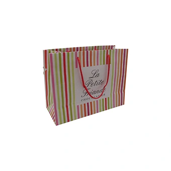 Eco-Friendly Wholesale Customized Logo Shopping Paper Bags with Handles